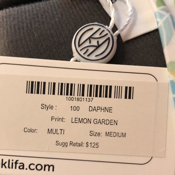 Lemon Garden Print by JEAN-PIERRE KLIFA Shift Dress NWT Size Medium - Picture 7 of 10